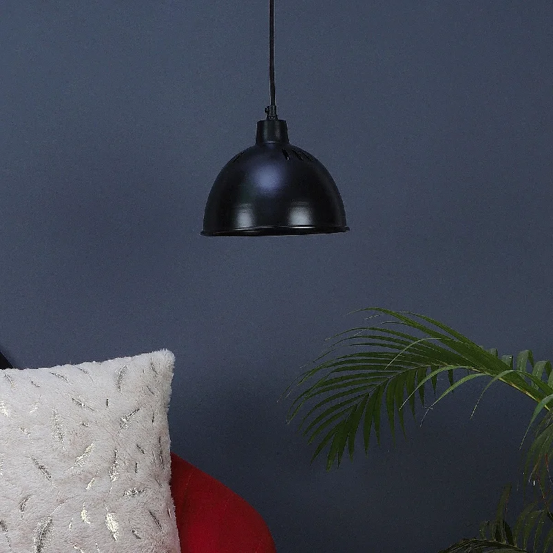 All Black Metal Hanging Light by SS Lightings