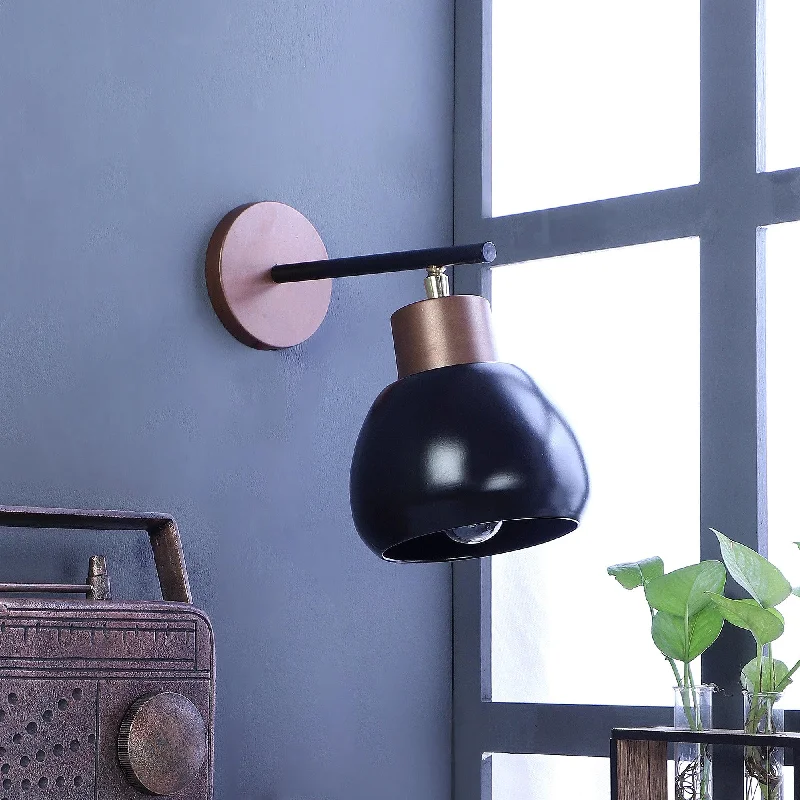 Bon-Bon Black Metal Wall Light by SS Lightings