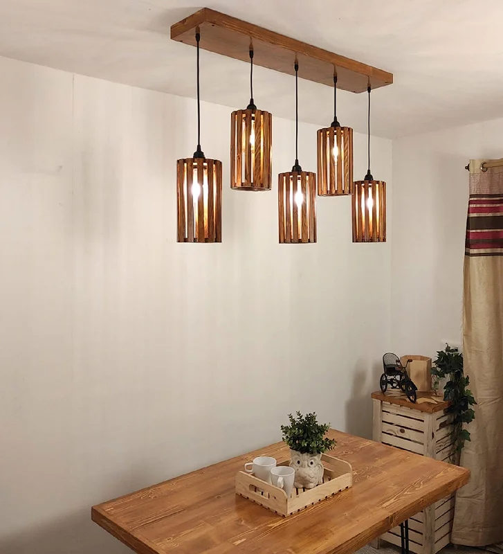 Casa Brown 5 Series Hanging Lamp (BULB NOT INCLUDED)