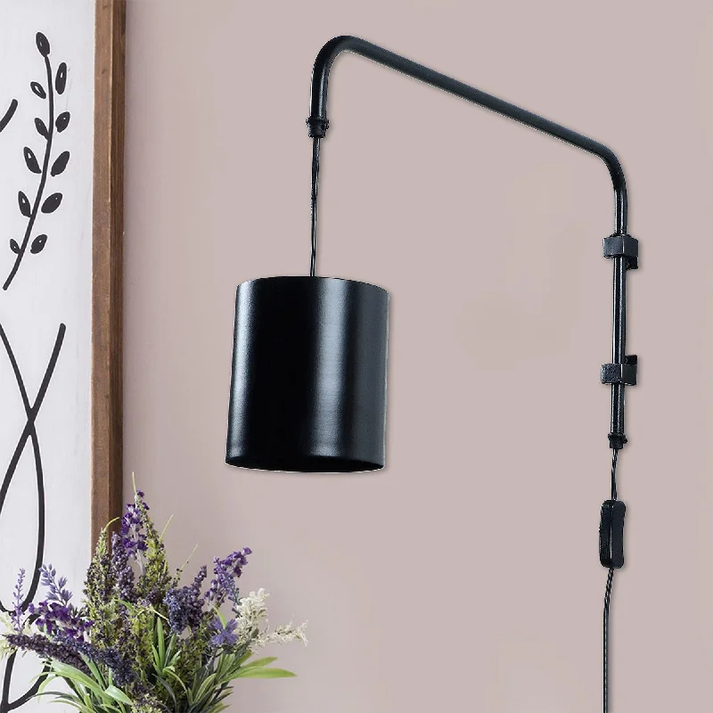 Cicero Black Metal Wall Light by SS Lightings