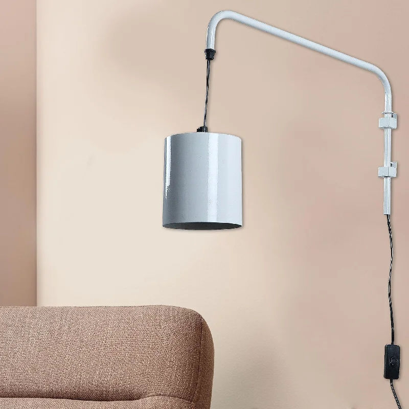 Cicero White Metal Wall Light by SS Lightings