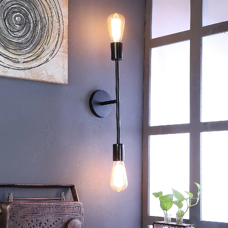 Filo Black Metal Wall Light by SS Lightings