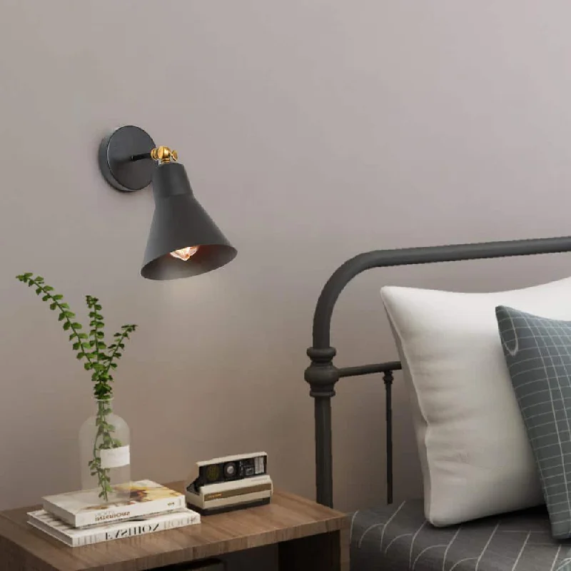 Industrial Black Metal Wall Light By SS Lightings