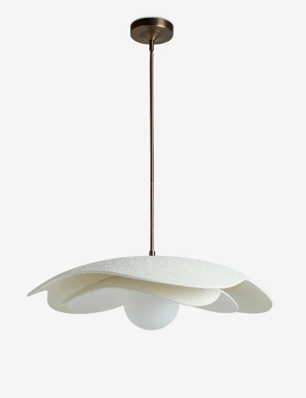 Soft Petal Pendant Light by Lolly Lolly Ceramics