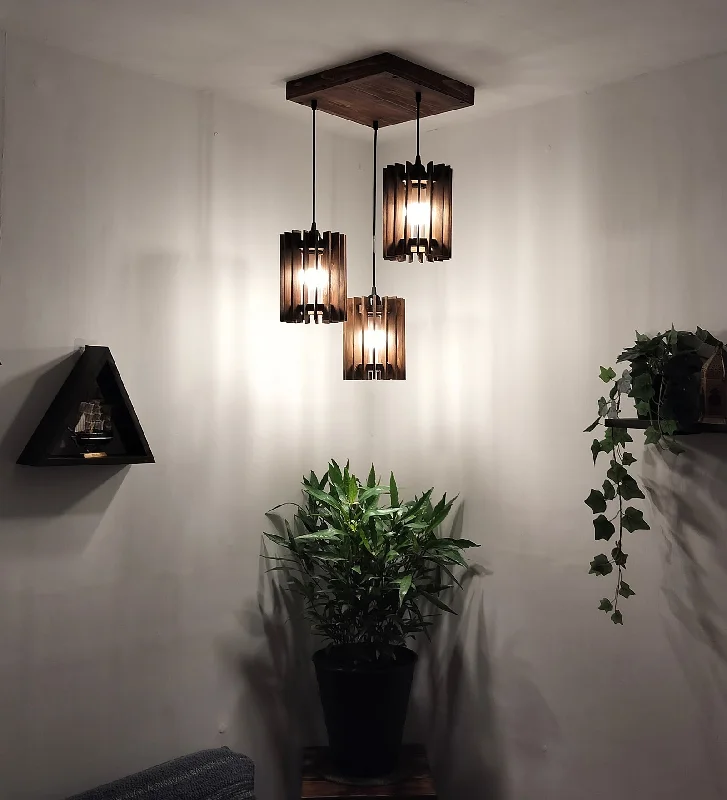 Ventus Brown Cluster Hanging Lamp (BULB NOT INCLUDED)