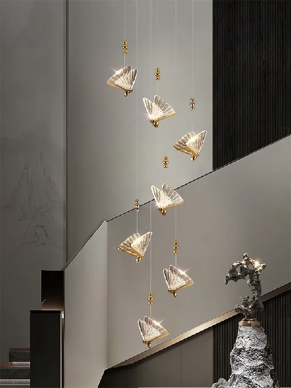 Butterfly Acrylic Chandelier - Exquisite Lighting Décor