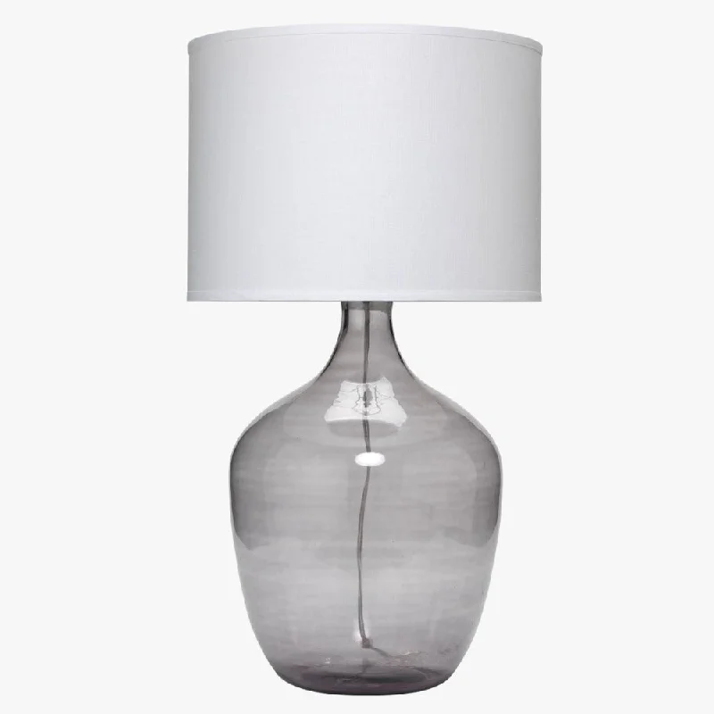 Grey Demi John Glass Lamp