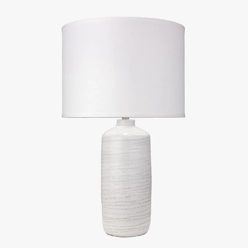 Tahoe White Ceramic Lamp