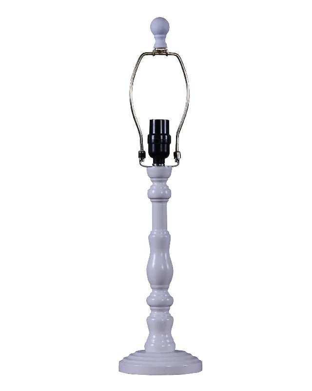 25" White Standard Table Lamp