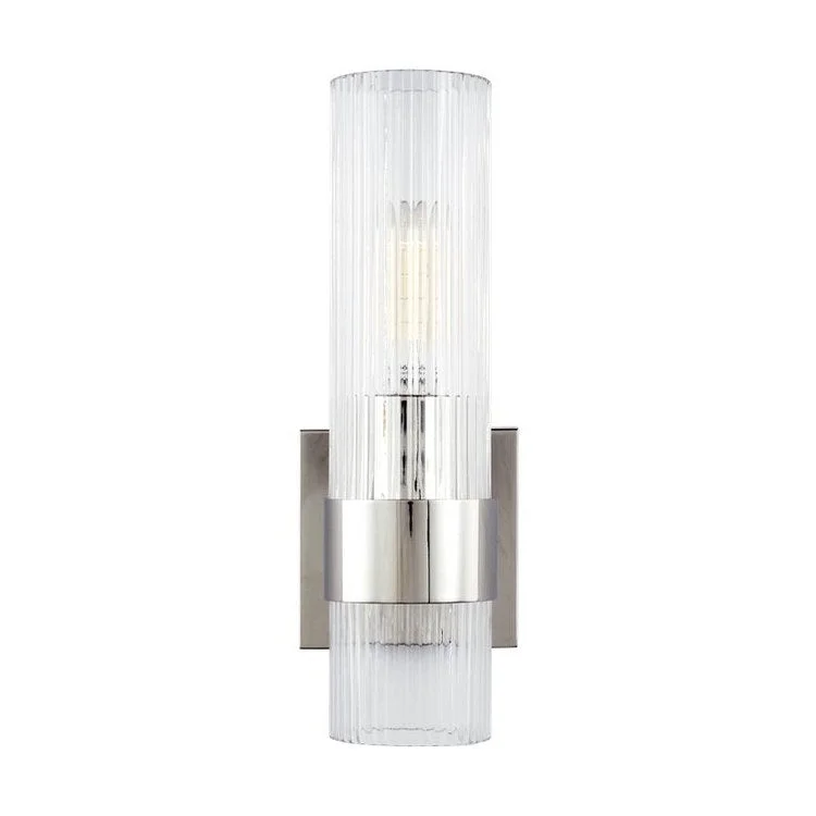 Sconce Geneva Chapman and Myers 1 Lamp Polished Nickel 60 Watts