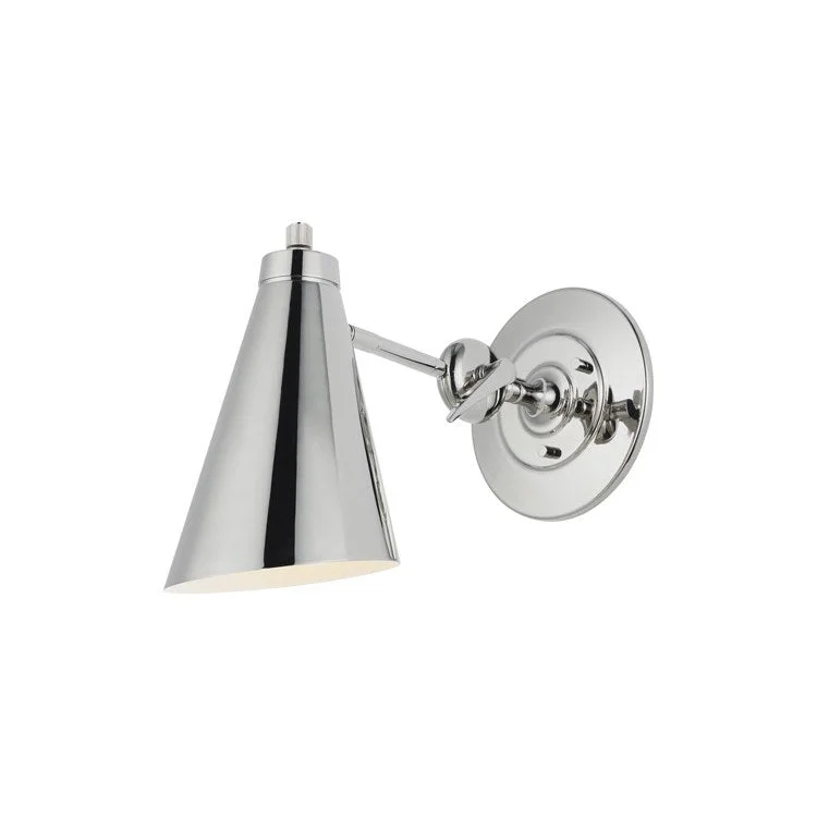 Sconce Signoret Thomas O'Brien Task 1 Lamp Polished Nickel 60 Watts