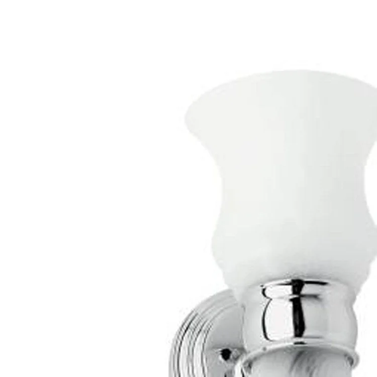 Sconce Chelsea with Nightlight 1 Lamp Polished Chrome Glass or Shade Satin Opal UL Listed A-19/C-7 100/7 Watt