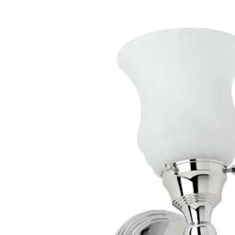 Sconce Chelsea 1 Lamp Polished Nickel Glass or Shade Satin Opal UL Listed A-19 100 Watt