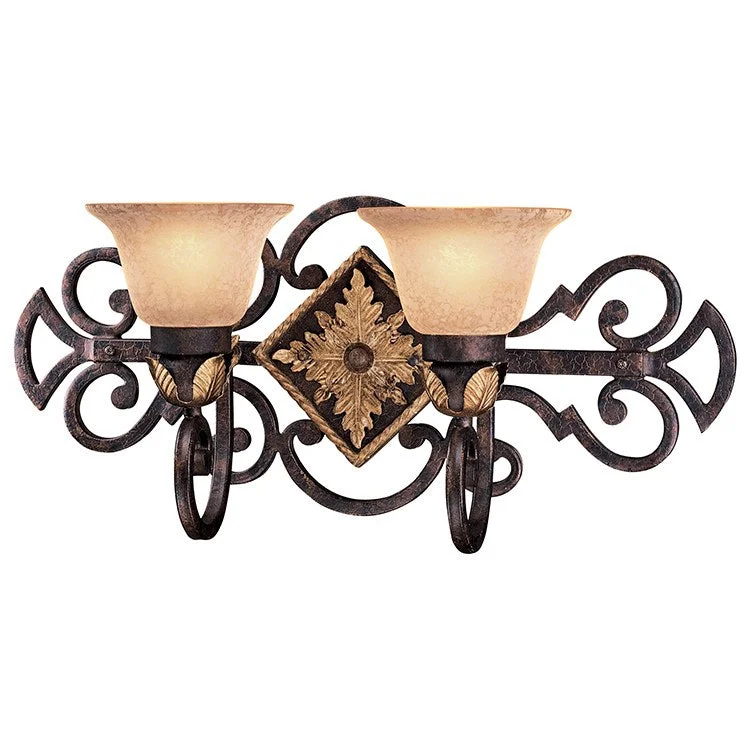 Zaragoza Two-Light Bathroom Vanity Fixture