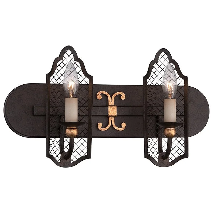 Cortona Two-Light Bathroom Vanity Fixture