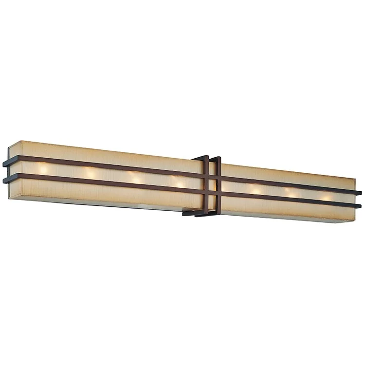 Underscore Eight-Light Bathroom Vanity Fixture