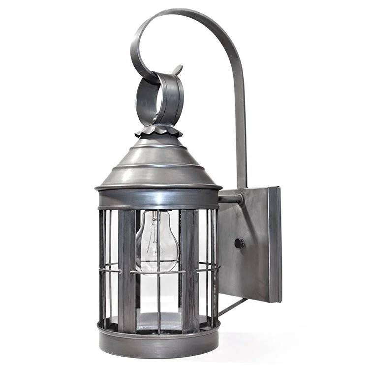 Heal Single-Light Outdoor Cone-Top Wall Lantern with Top Scroll