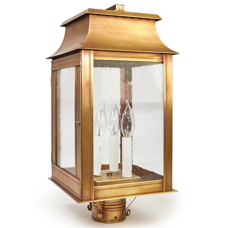 Concord Three-Light Outdoor Pagoda Post Lantern