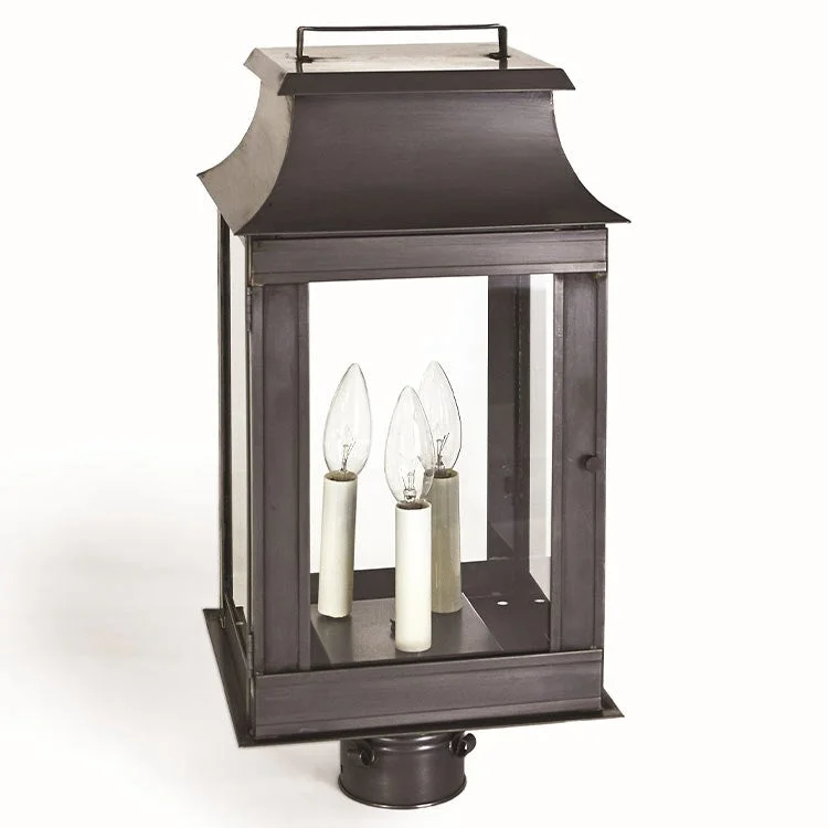 Concord Three-Light Outdoor Pagoda Post Lantern