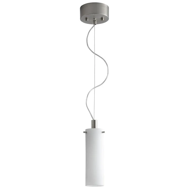 Lotus Single-Light CLF Mini Pendant - Satin Nickel