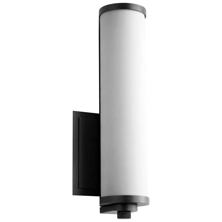 Tempus Single-Light 13" LED Bathroom Wall Sconce - Black