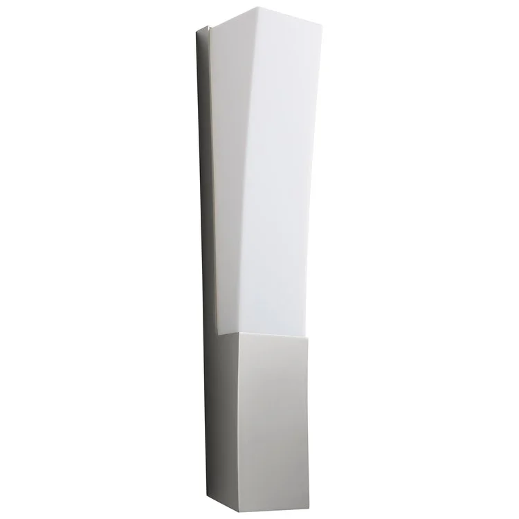 Crescent Single-Light Wall Sconce - Satin Nickel