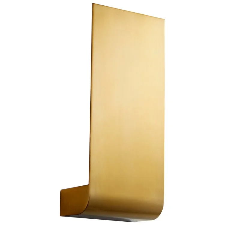 Halo Single-Light Small Wall Sconce - Aged Brass