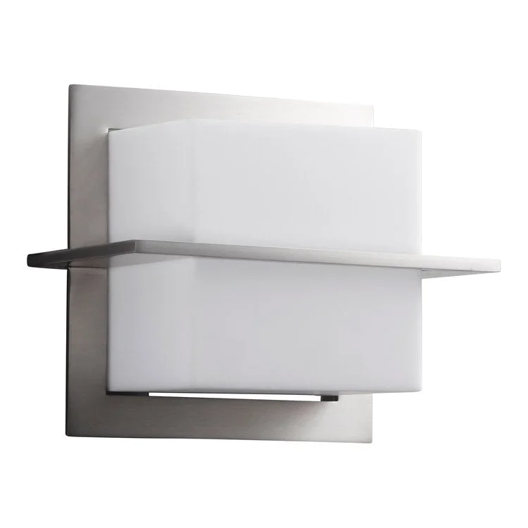 Metrix Single-Light LED Bathroom Wall Sconce - Satin Nickel