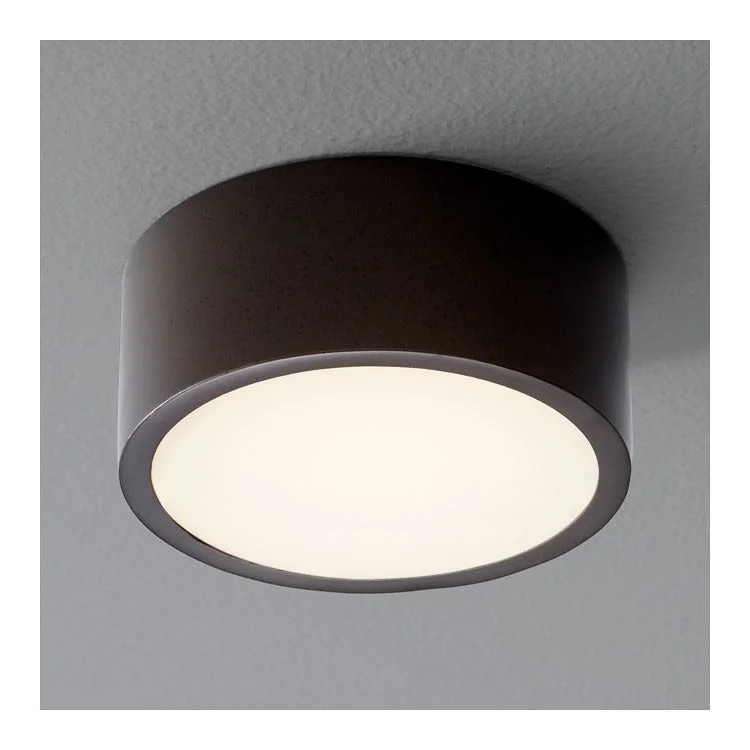 Peepers Single-Light 4.75" Flush Mount Ceiling Fixture - Oiled Bronze