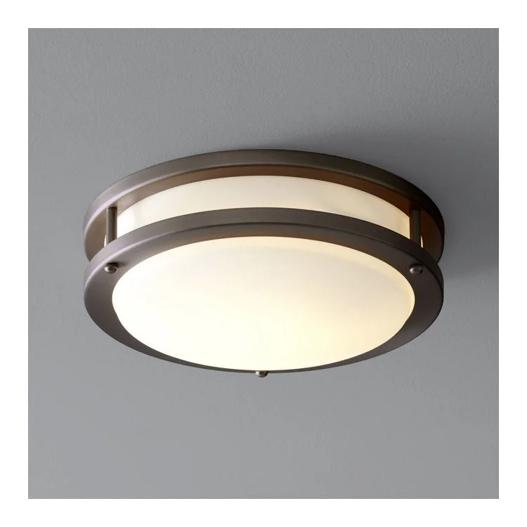 Oracle Single-Light LED 10.5" Flush Mount Ceiling Fixture - Oiled Bronze