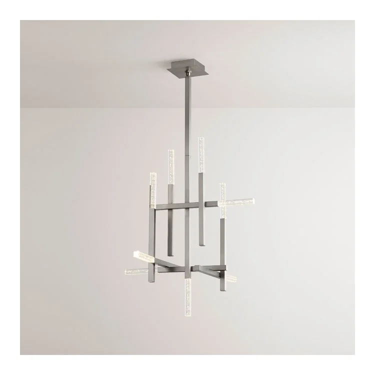 Atlantis Nine-Light Chandelier - Satin Nickel