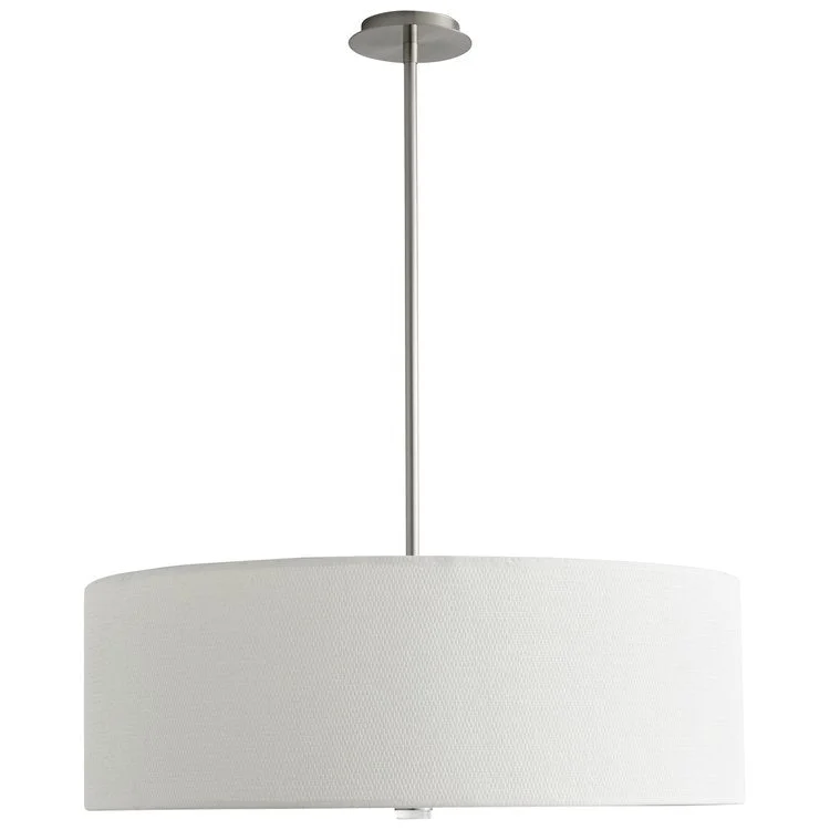 Echo Four-Light 30" LED Drum Pendant - Satin Nickel