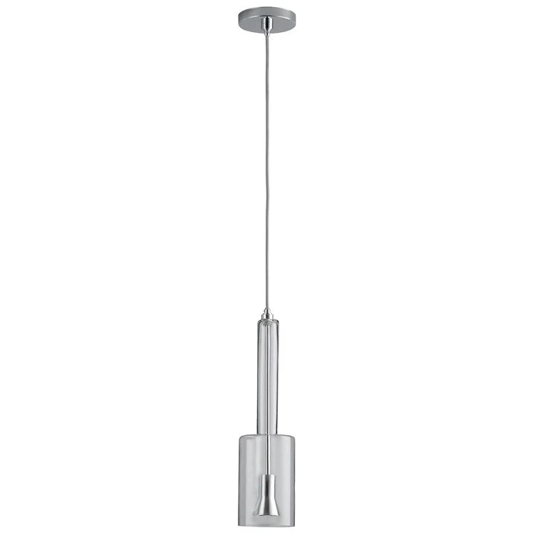 Spindle Single-Light LED Mini Pendant with Clear Glass Shade