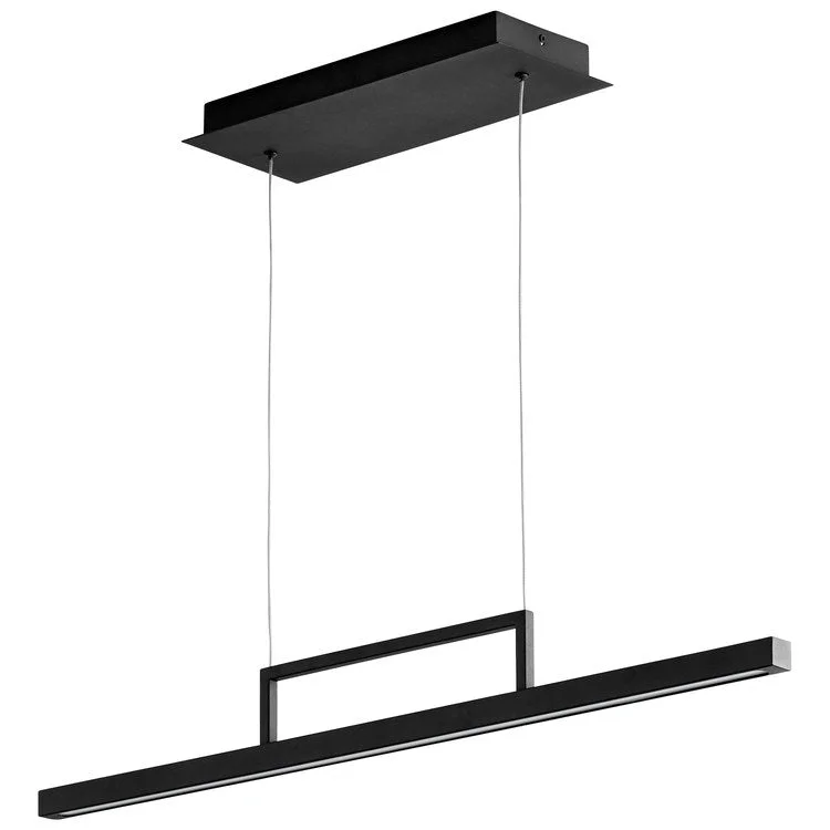 Stylus Single-Light 34" LED Linear Pendant - Black