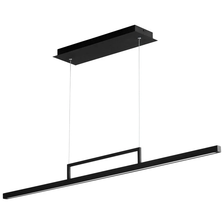 Stylus Single-Light 48" LED Linear Pendant - Black