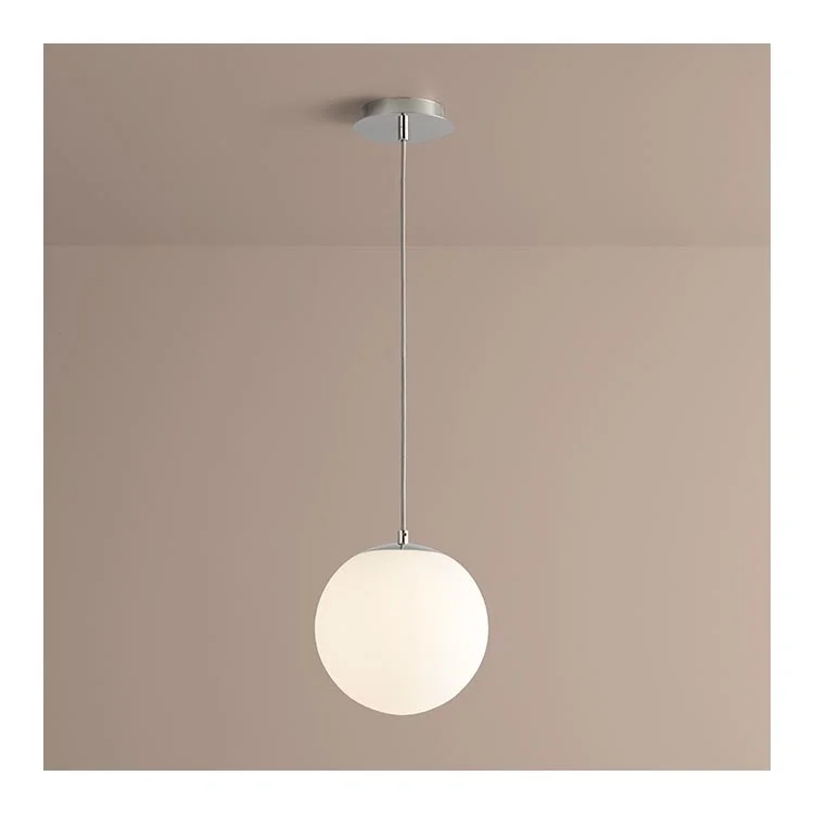 Luna Single-Light 10" Globe Pendant - Polished Chrome