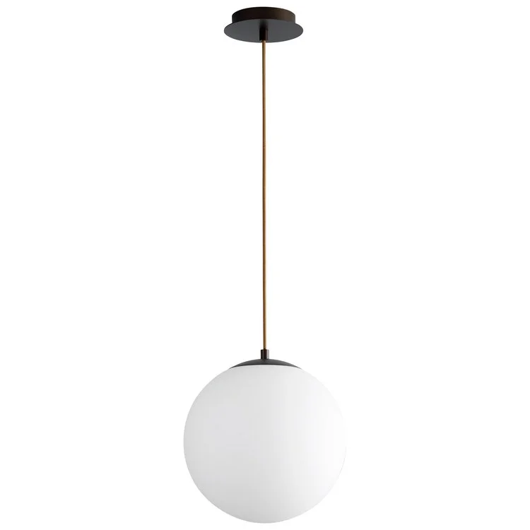 Luna Single-Light 12" Globe Pendant - Oiled Bronze