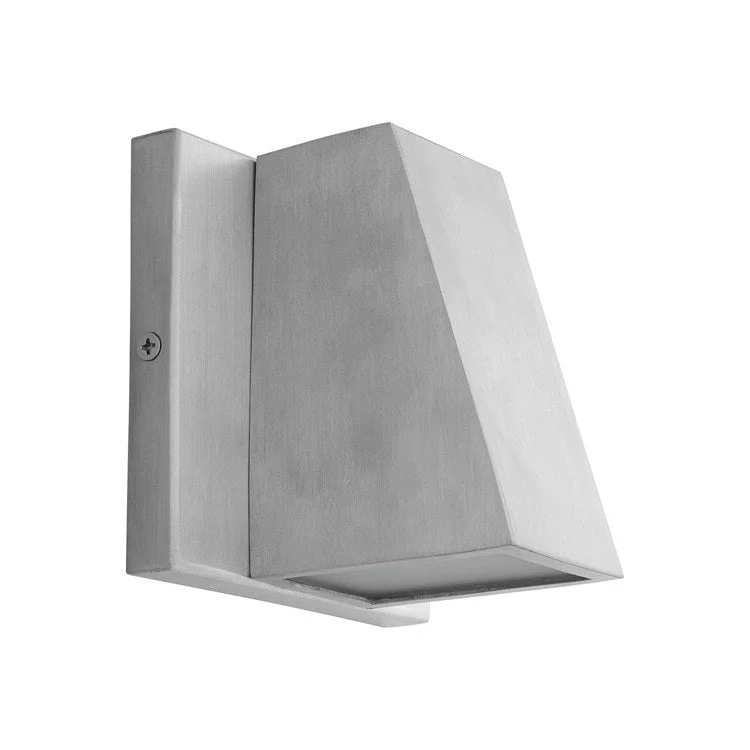 Titan Single-Light LED Outdoor Wall Sconce - Brushed Aluminum