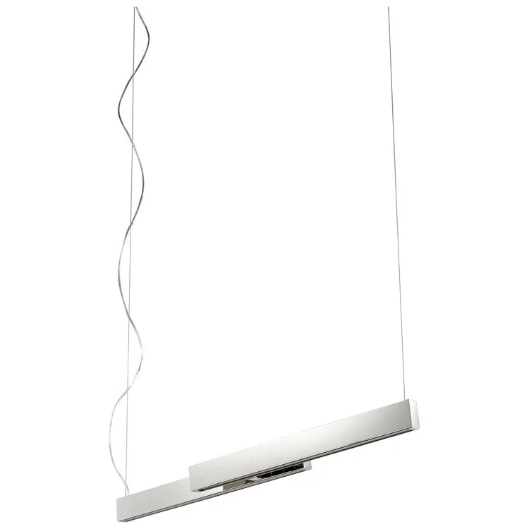 Klone Two-Light 40" Linear Pendant - Polished Nickel