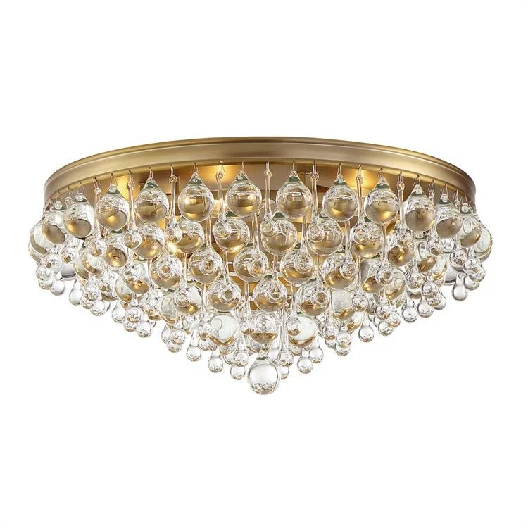 Calypso Six-Light Teardrop Flush Mount Ceiling Fixture