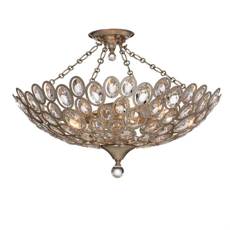 Sterling Three-Light Flush Mount Ceiling Fixture