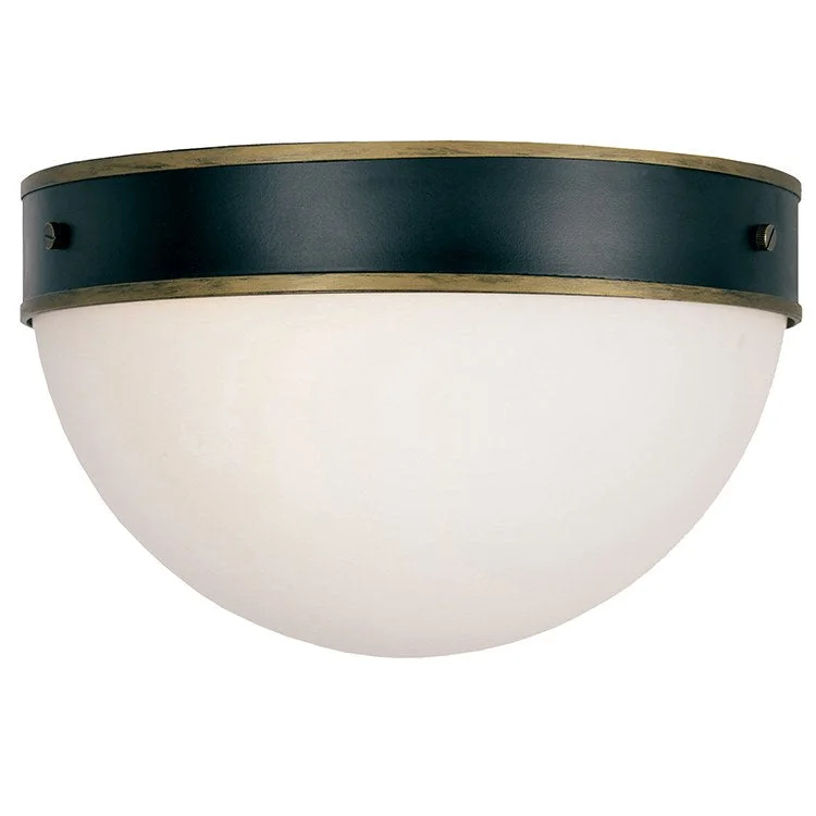 Capsule Two-Light Outdoor Flush Mount Ceiling Fixture