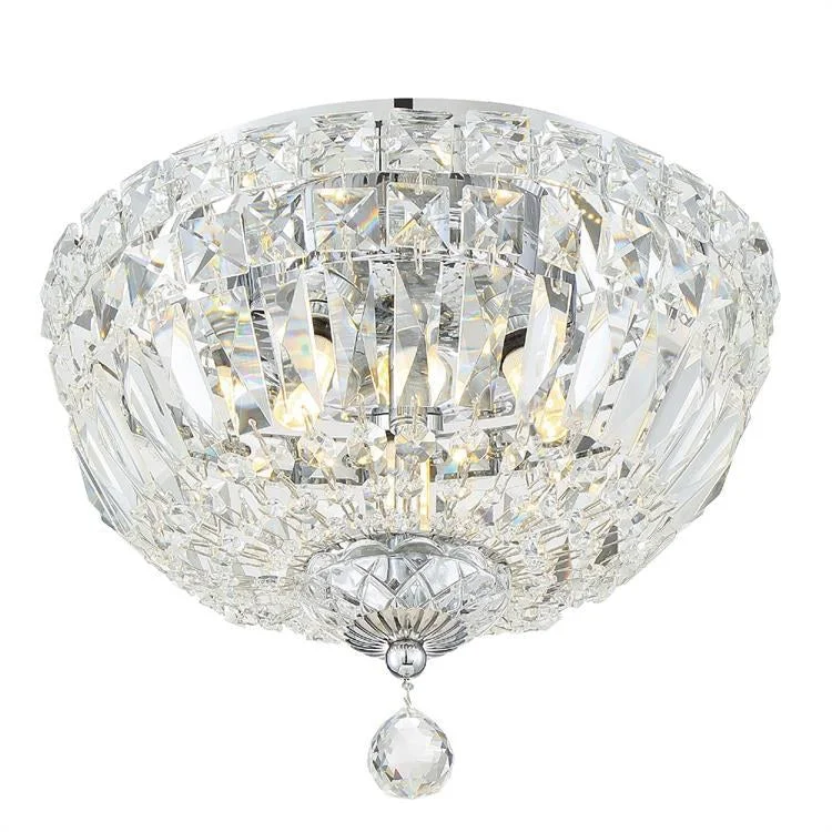 Roslyn Three-Light Flush Mount Ceiling Fixture