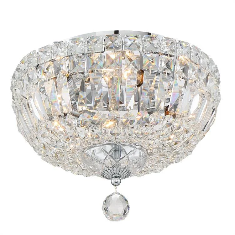 Roslyn Four-Light Flush Mount Ceiling Fixture