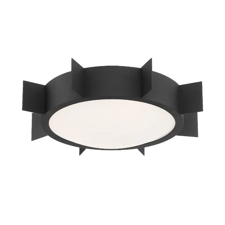 Solas Three-Light Flush Mount Ceiling Fixture