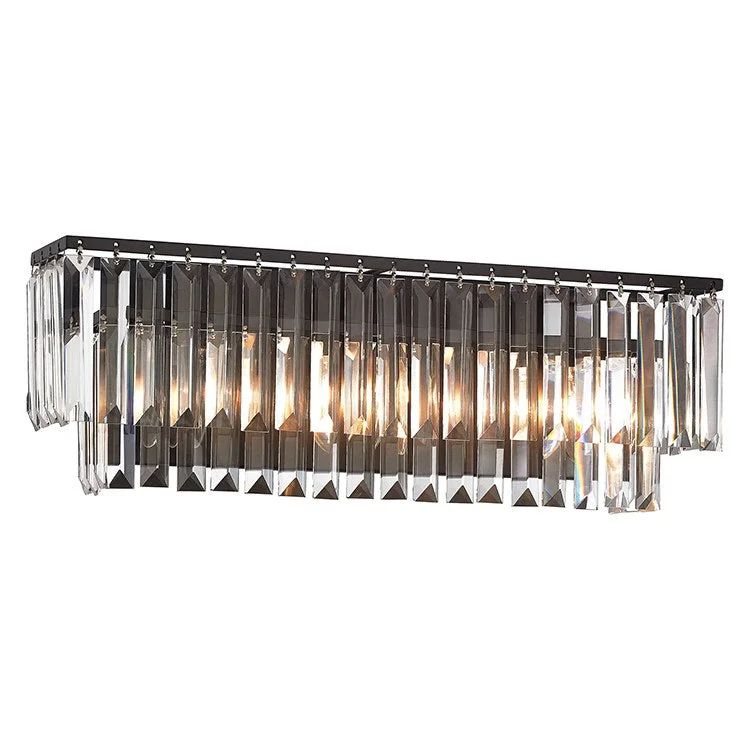 Palacial Three-Light Bathroom Vanity Fixture