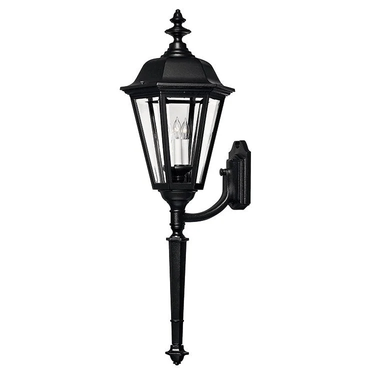 Manor House Three-Light Large Torch-Style Wall-Mount Lantern