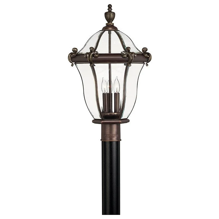 San Clemente Three-Light Post Lantern