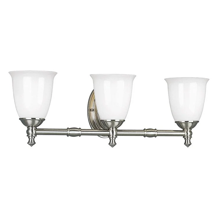 Victorian Three-Light Bath Lighting Fixture