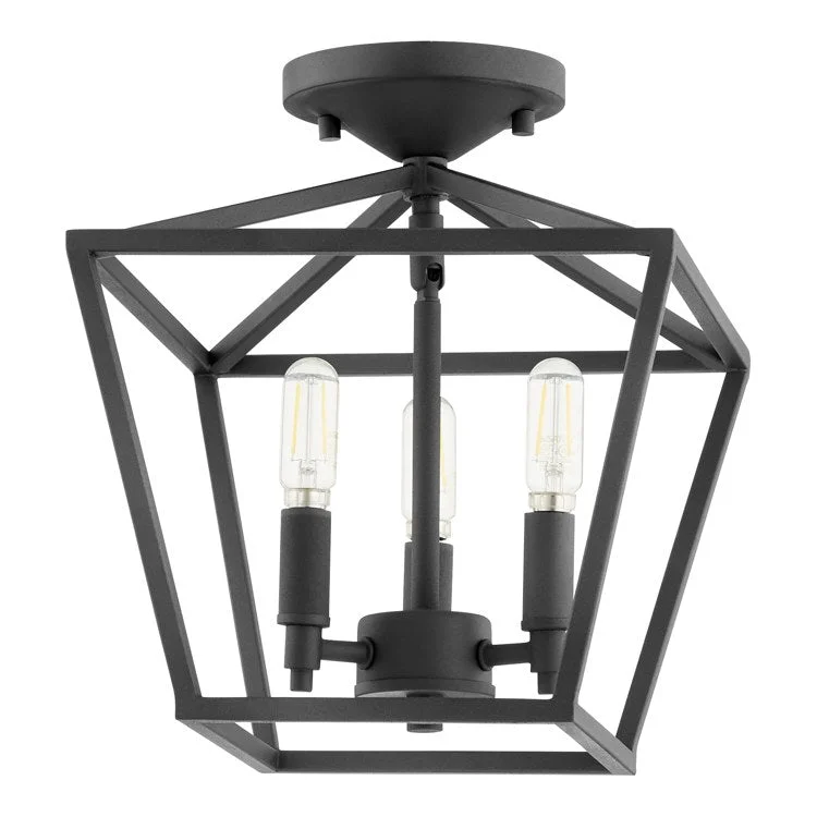 Gabriel Three-Light Flush Mount Ceiling Fixture